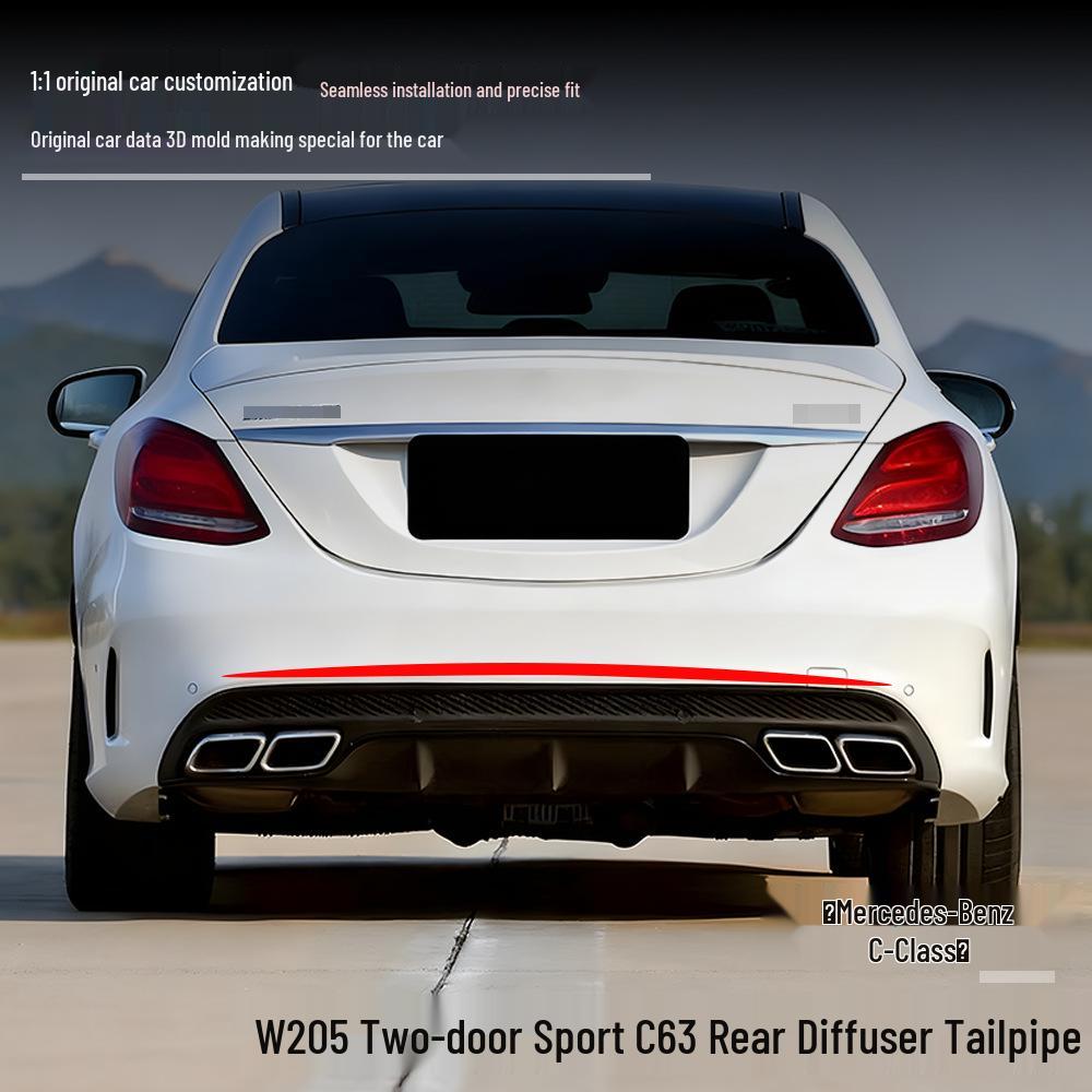 Mercedes-Benz C-Class (15-18) W205 C63 Coupe Rear Diffuser Tailpipe Upgrade