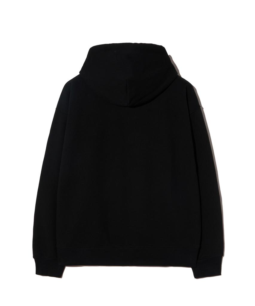 Yale Small Arch Zip-Up Hoodie_Black