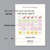 Mini Portable 30-Day Self-Discipline Punch Card Planner & Notepad