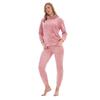 Keanu Womens/Ladies Zipped Long Pyjama Set