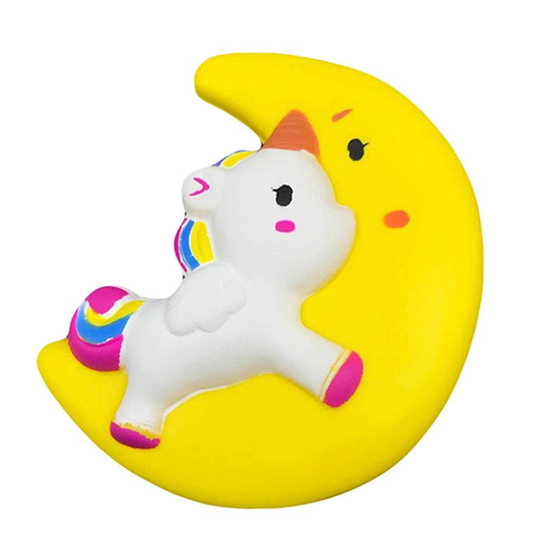 Jumbo Kawaii Mond Pegasus Einhorn Squishy Langsam Aufgehend Knetspielzeug Duftend Weich Heilend Antistress Stressabbau Spielzeug 11*10CM