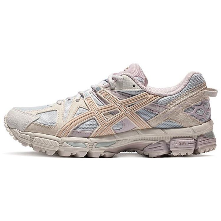 Asics Gel-Kahana 8 Comfortable Fabric Synthetic Leather Low-Top Casual Running Shoes Women Sneaker Blue Pink 1012A978-400