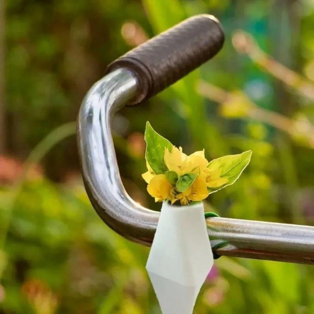 Ny Silikon Cykel Blombukett Bärbar Cykeltillbehör Mini Vas Styret Rolig Liten Blombukett