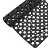 Bathtub Shower Mat TPE Black Non Slip Bath Shower Floor Mat with Drainage Hole Bath Mats for Home Gym Spa 29 X 16 Inch