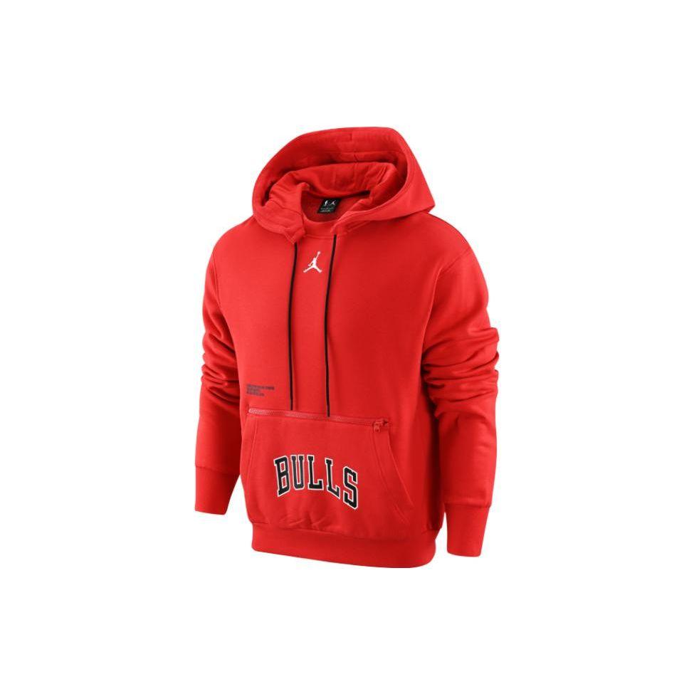 Jordan Men s NBA Courtside Chicago Bulls Hoodie Red DR7644-657 XL