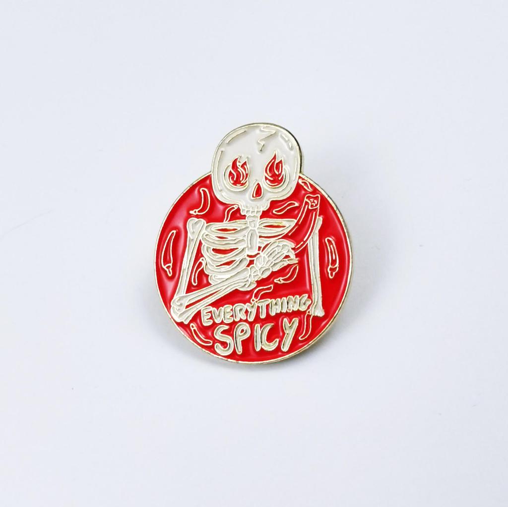 Creative Skull Zombie Brooch: Versatile Metal Badge for Clothing, Hats, Backpacks, and Accessories.