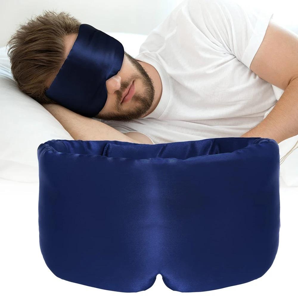 Soft Sleeping Mask Eyepatch Adjustable Headband Eyeshade Patch  for Travel & Nap