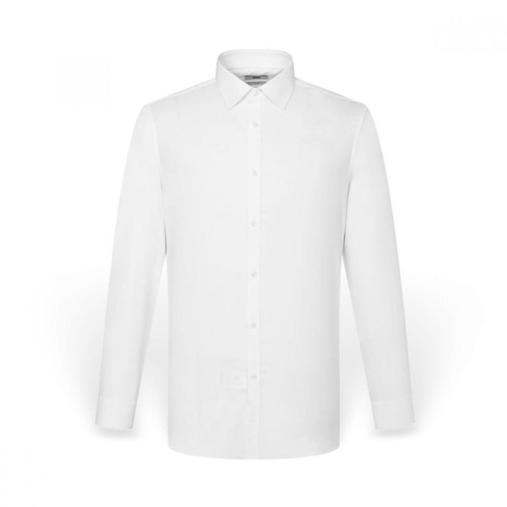 DakS Men S Dobby Jacquard Slim Fit Long Sleeve Shirt dmp1Shdl301a1 white/095