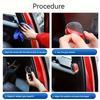 Wide-Angle Rearview Mirror Oval Car Blind Spot Mirror for Taxi Drivers Passengers Safety Door Opening Aid with Wide-Angle View