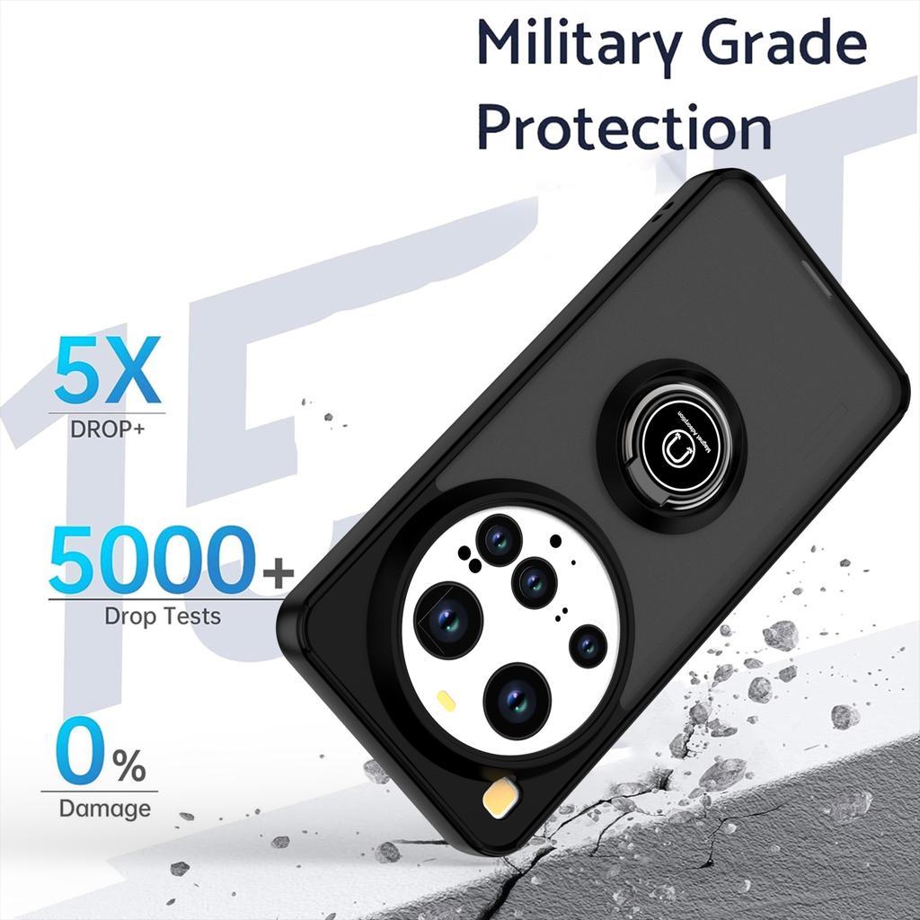 Armor Matte Case For Xiaomi 15 Ultra 5G Cover Ring Magnetic Stand Holder Shockproof Coque Fundas
