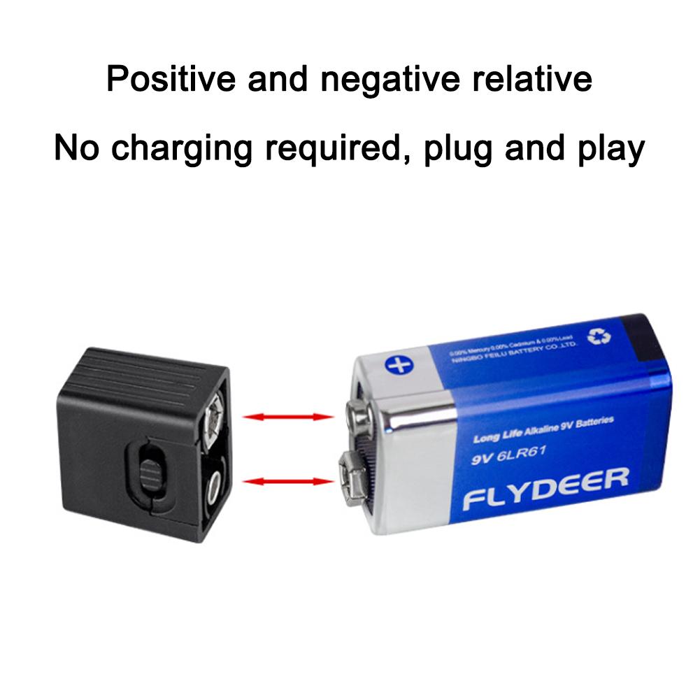 6V22 Battery Mini Portable Light 9V COB LED Work Light Flashlight for Outdoor Emergency Camping Hiking (Battery Not Included)