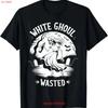 White Ghoul Wasted Halloween Spooky Ghost T Shirt Vintage Washed Casual Homme Breathable Fashion Stylish Stretched Graphic