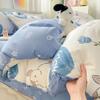 Sleep Grid 12868 Cotton Printed Four Piece Set
