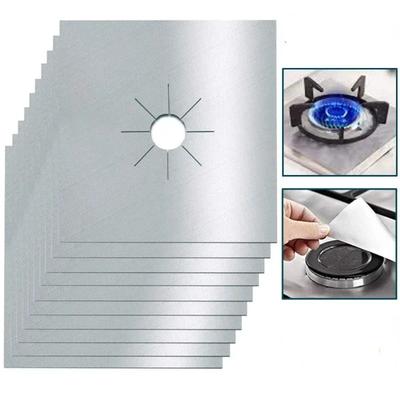 1/4 Pièces Couvercle de Cuiseur Anti-adhésif Protection de Cuisinière Couvercle Doublure Protection de Cuisinière à Gaz Protection de Brûleur de Table de Cuisson à Gaz Accessoires de Cuisine