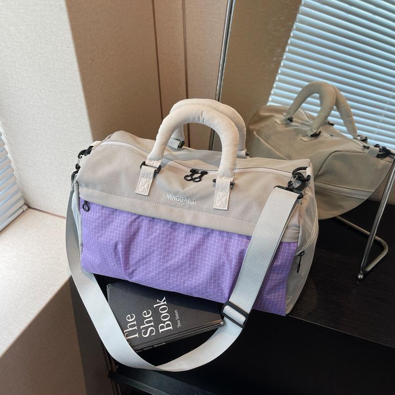 New large-capacity travel storage bag, simple travel bag, lightweight waterproof portable shoulder bag