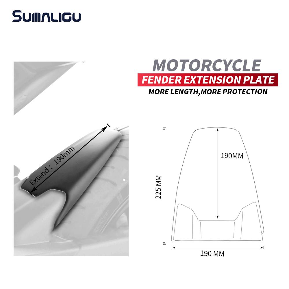 For YAMAHA Tracer 7 GT Tracer 700 MT-07 motorcycle accessories rear fender extension extension plate waterproof sputtering
