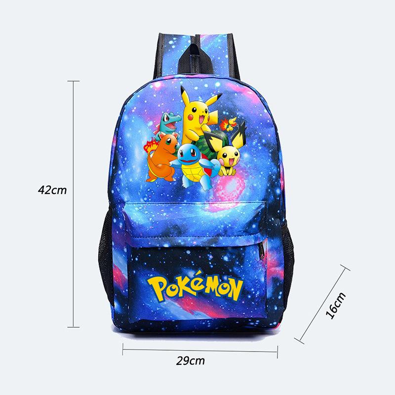 Backpack Teen Student School Bag Three-piece Pencil Case Crossbody Bag