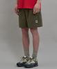 PARTIMENTO Wide Pocket Cargo Shorts Khaki