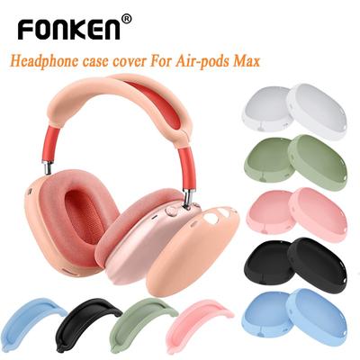FONKEN Capa de silicone para fone de ouvido, capa protetora para fones de ouvido airpods max, novos acessórios laváveis