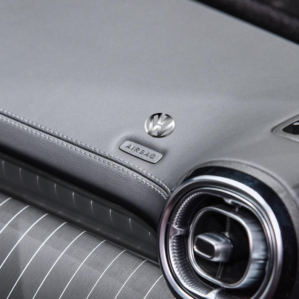 VW Car Accessories Metal Nickel Badge Interior Sticker Auto Decoration For Volkswagen GTI Golf Polo Passat VW CC Tiguan Jetta Taigo EP1