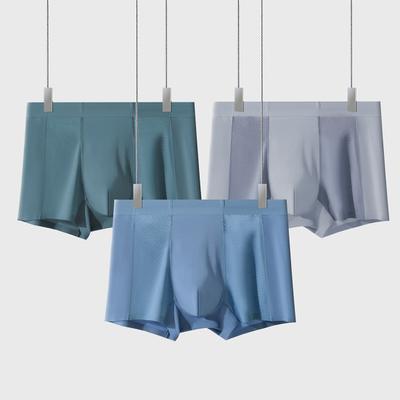 Pánska modalová boxerová spodná bielizeň Stredne vysoký pás Elastický pás Priedušné sieťované šortky Nohavičky Jednofarebné Nohavičky Denné nosenie