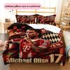 Ropa de cama con estampado de Michael Olise Decoración del hogar Regalo de cumpleaños (1 * funda nórdica + 2 * fundas de almohada, sin núcleo),artículos para fans.