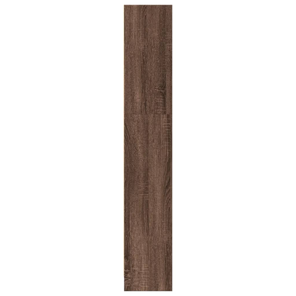 Bookshelf Brown Oak Effect 80 x 24 x 143 cm Engineered Wood