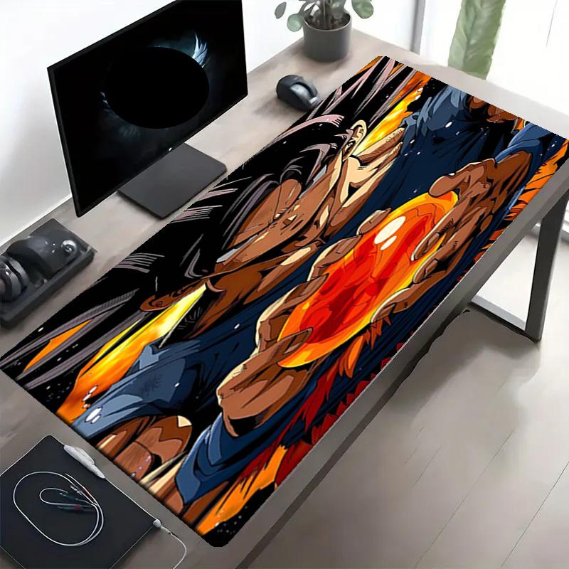 Dragon Ball Print Mouse Pad, Anti‑Slip Desktop keyboard Mat, for PC Laptop Gaming Working Daily Use, Cool Festival Surprise Gift
