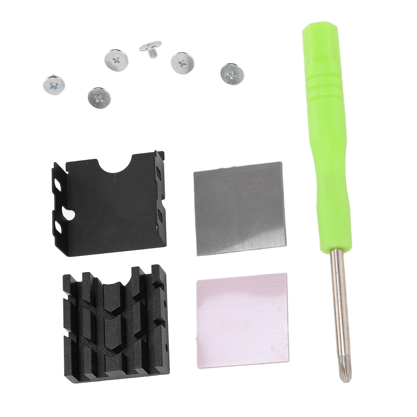 

M.2 2230 SSD Heatsink PC M.2 PCIE NVME SSD Double Sided Heat Sink Cooler with Thermal Silicone Pad for Computer