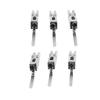 6Pcs Guitar Bridge Saddle 6 String Saddles Alloy Set Kit Instrument Accessory for Replacement
