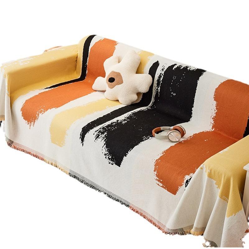Asciugamano per Divano Quattro Stagioni Universale Anti-Graffio Copridivano per Interni Antipolvere Copricuscino per Divano in Tessuto Copertura Completa Coperta Asciugamano