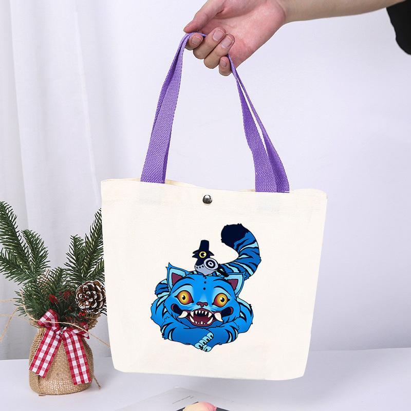 K-Pop Anime Cartoon Printed Student Fashion Casual Canvas Bag Going Out High Value Portable Shoulder Bag