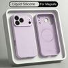 Flüssigsilikonhülle Für iPhone 17 Pro Max Magnetisch Für Magsafe Weiche Handyhülle Coque Für iPhone 16 Pro Max 15 14 13 17E 16E