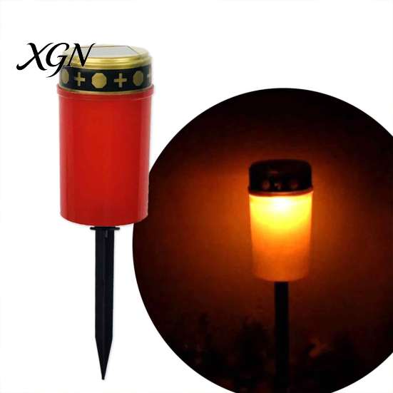 Memorial Remembrance Light Solar Powered for Cemetery Graves, IPX4 Waterproof Lamp with Graves Lights Stake, Decoration Outdoor Garden Lawn
