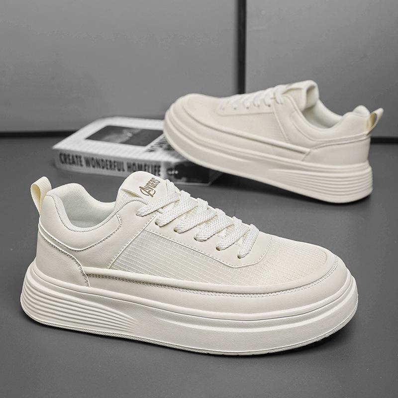 New Four-season Retro Breathable Board Shoes Casual Leather Shoes Sports Soft Sole