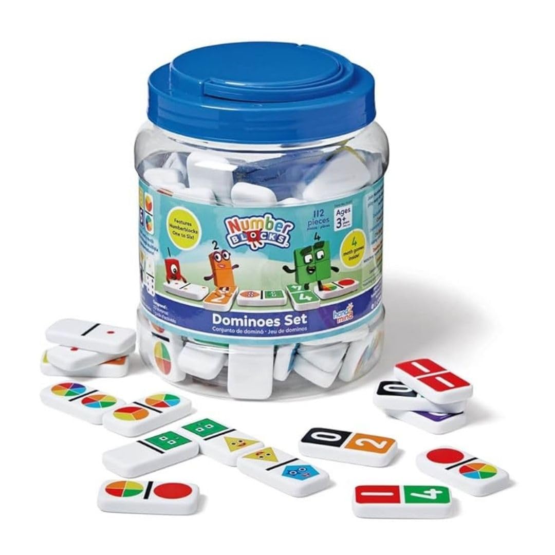 

ETA hand2mind Numberblocks Domino Set 112 Pieces Educational Math Toy 96926 Authentic