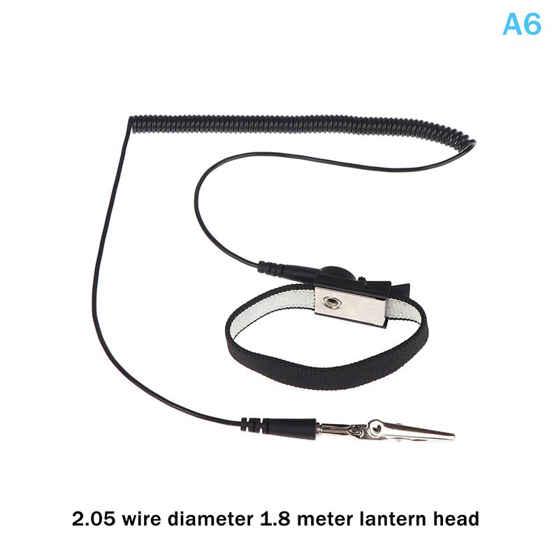 3 Sizes Anti Static Bracelet Electrostatic Wired Adjustable ESD Discharge Cable Wrist Band Strap Hand With Spare Wristband