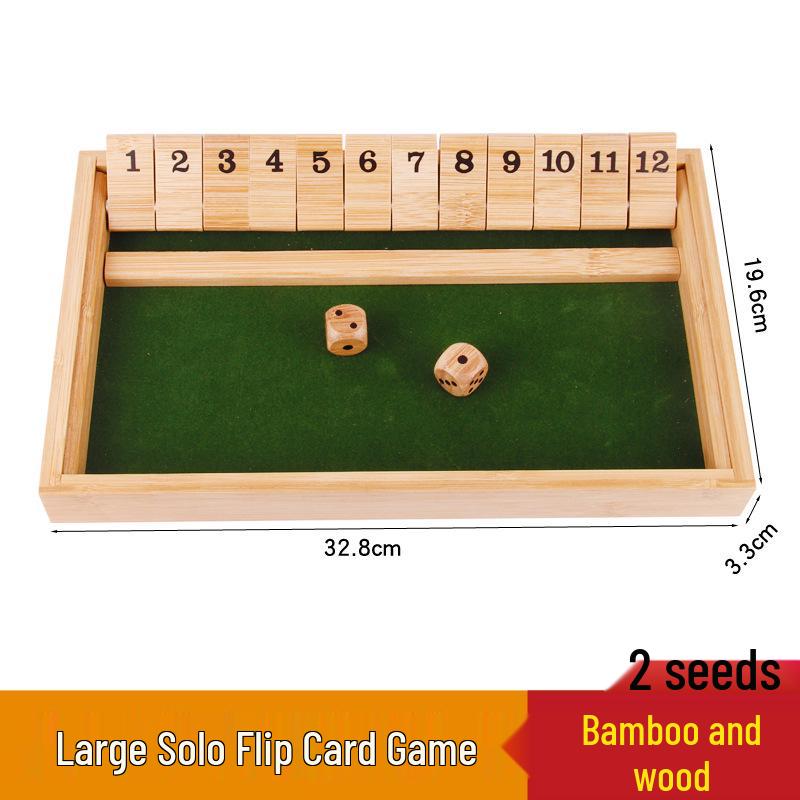 Children's Number Flip Card Game: Educational, Entertaining, Four-Sided Board & Drinking Game Props for Parties