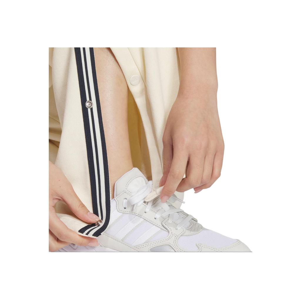 adidas Originals FW24 Collegiate Wide Leg Sweat Joggers Side Opening Button Loose Fit Drawstring Knit Sports Pants Women Joggers Off-White JD6372