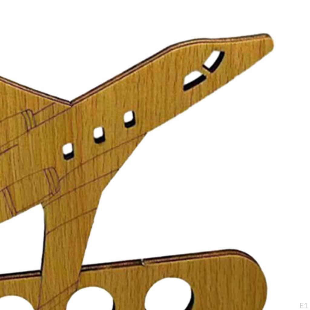 Money Holder Birthday Gift Airplane Cash DIY Party Supplies, Tabletop Wooden Ornament for