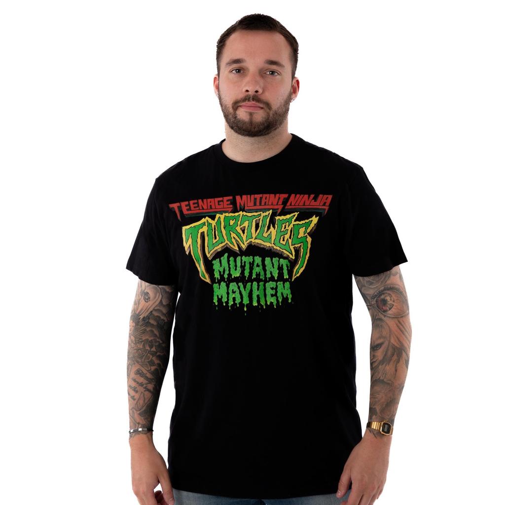 Wojownicze Żółwie Ninja: Męski T-shirt z logo Mutant Mayhem