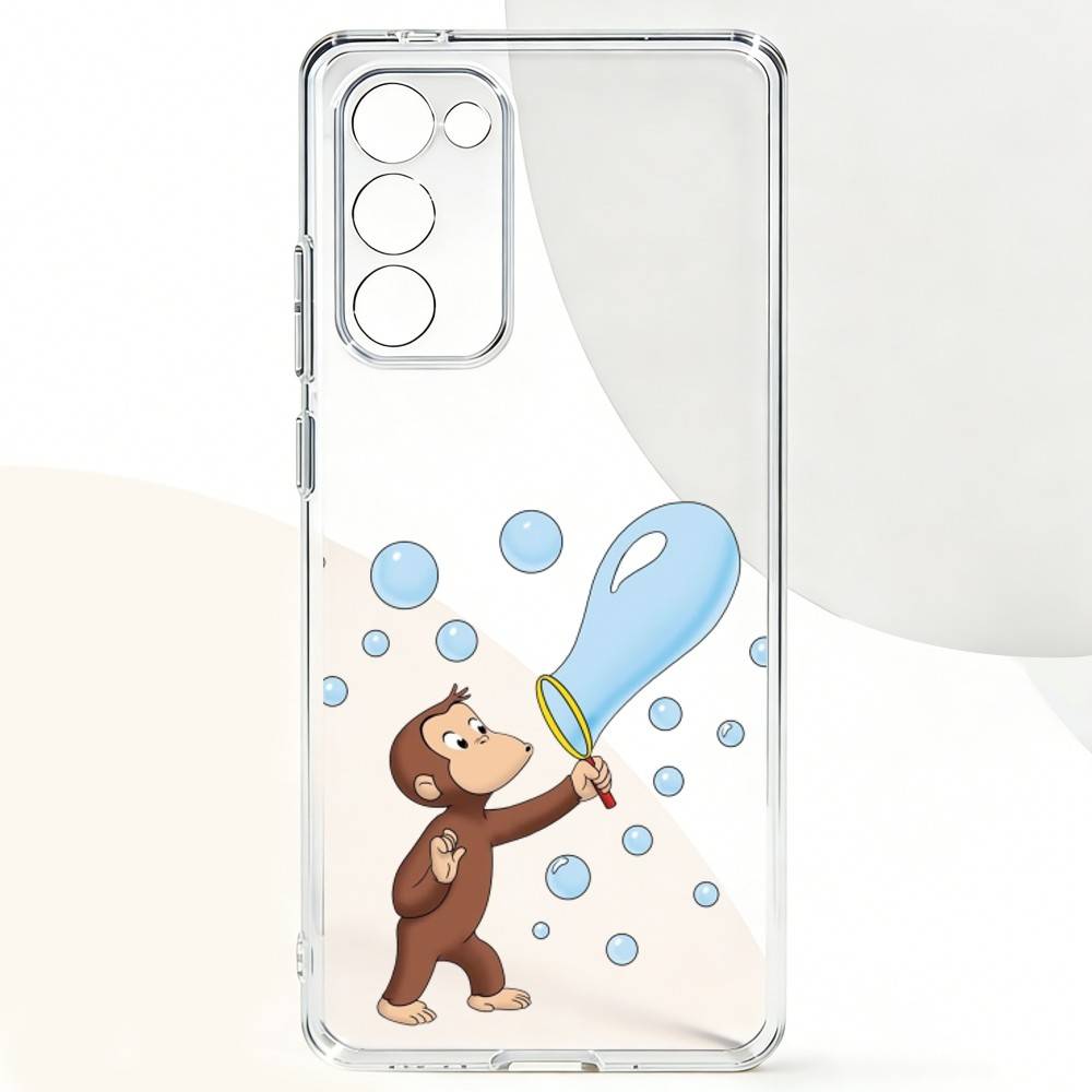 C-Curious G-George M-Monkey Phone Case For Samsung Galaxy A,71,70,52,51,40,31,50,50S,30S,21S,12,10,Note20ultra Transparent Cover Samsung a514g