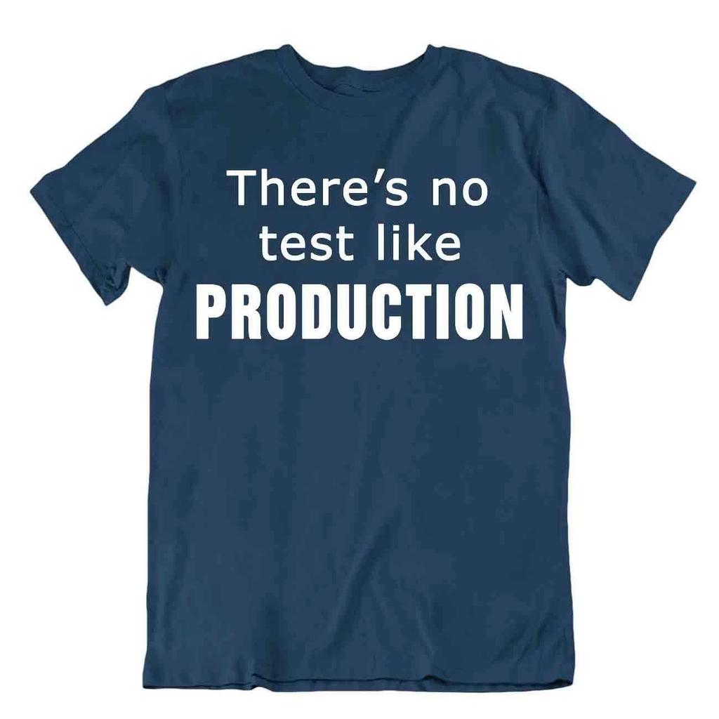 Test Like Production Tshirt Comic Computer Shirt Best T-Shirt Gift