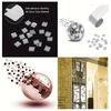 3Pcs Disco Ball Mirror Glass Sticker Self-Adhesive Mosaic Tiles Mirror for DIY Disco Party Decor Collages Craft Mosaic Patches