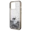Karl Lagerfeld Klhcp13Llkcnsk Iphone 13 Pro / 13 6.1 Transparent Hardcase Liquid Glitter Choupette