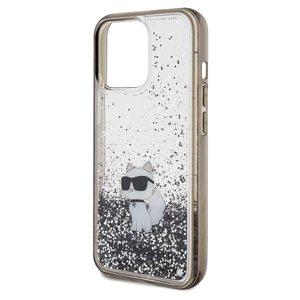 Karl Lagerfeld Klhcp13Llkcnsk Iphone 13 Pro / 13 6.1 Transparent Hardcase Liquid Glitter Choupette
