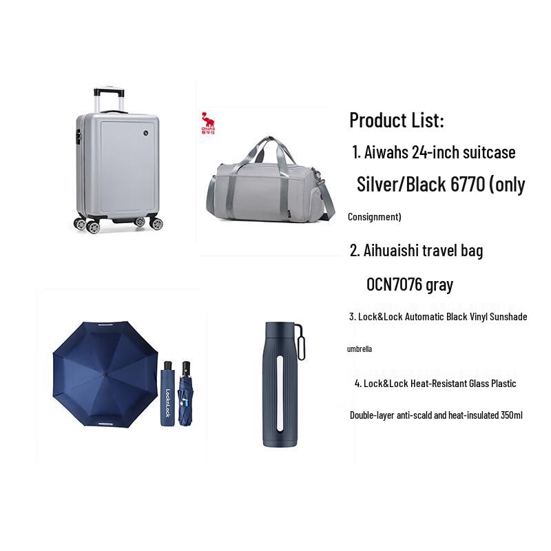 Aiwaishi Hardside Spinner Suitcase 24 Inches