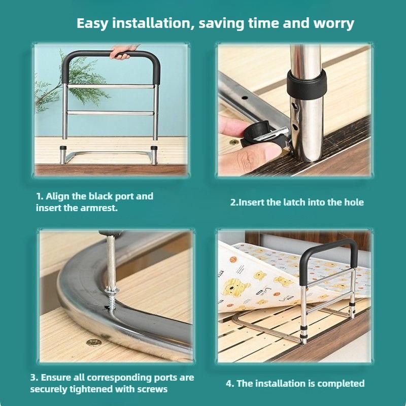 Poręczny podłokietnik przy łóżku dla osoby starszej, zabezpieczenie przed upadkiem, składana barierka ochronna, rama pomocnicza do wstawania dla kobiety w ciąży