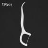 120pcs Portable Teeth Stain Removal Floss Disposable Dental Floss Stick Oral Care Tool
