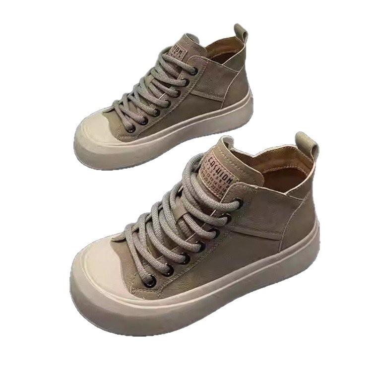 Hässlich süße Schuhe mit hoher Sohle und großem Kopf Damen Herbst 2025 neu retro weichsohlige Damenschuhe vielseitige Sport- und Freizeit-Board-Schuhe Damen